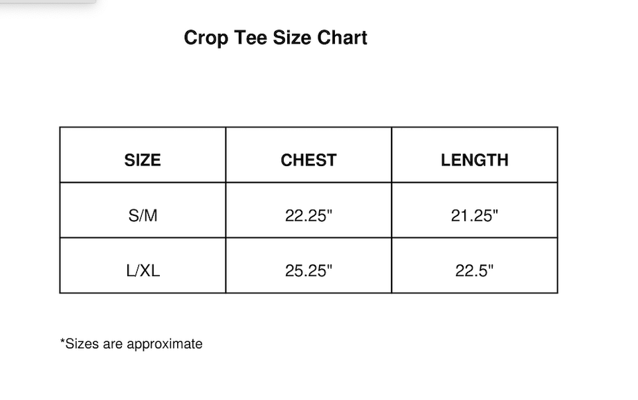 SMILE Classic Crop Oversized Boxy Tee