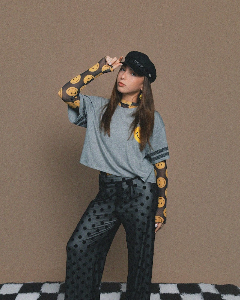 Smiles for Miles Oversized Boxy Crop Tee