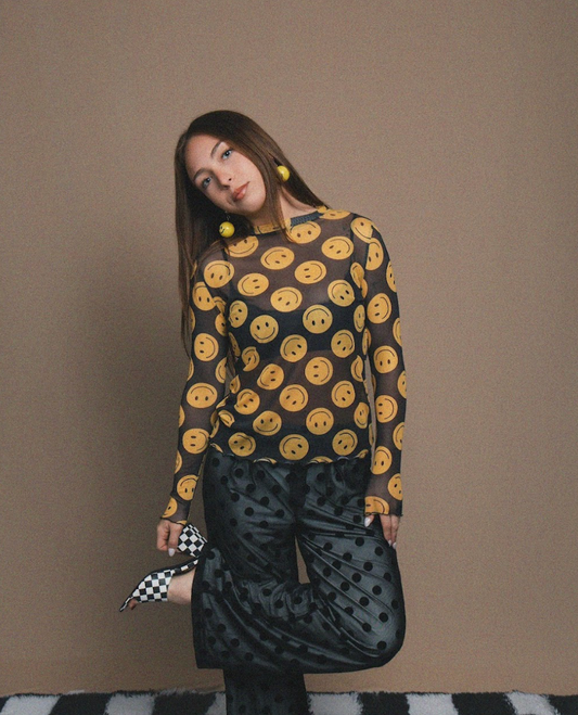 All Smiles Mesh Long Sleeve