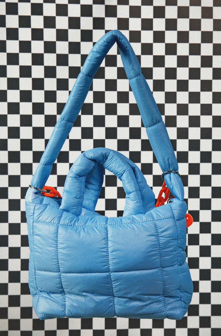 Very Cherry Shoulder Bag in Sky Blue