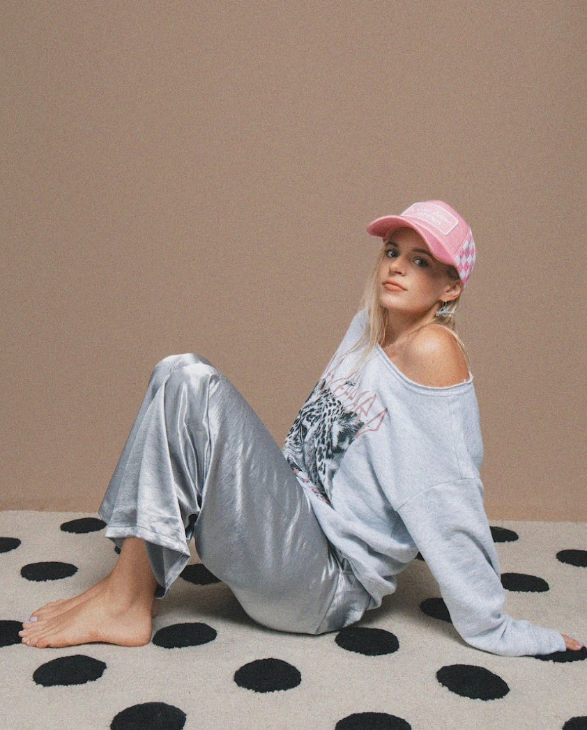 Metallic Muse Satin Trouser in Silver