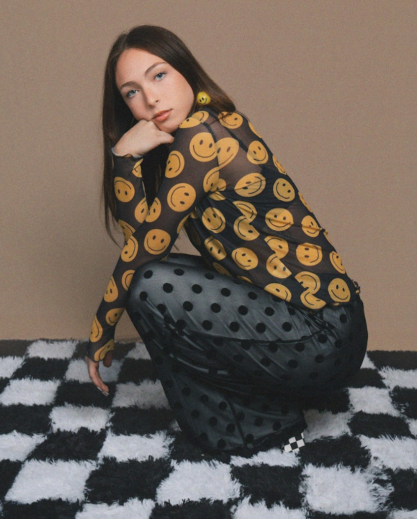 Spot On Mesh Wide Leg Pant