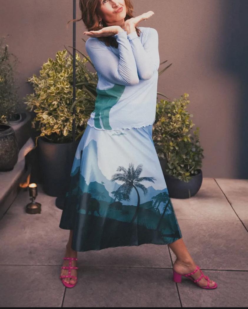 Land Before Time Dinosaur Landscape Skirt