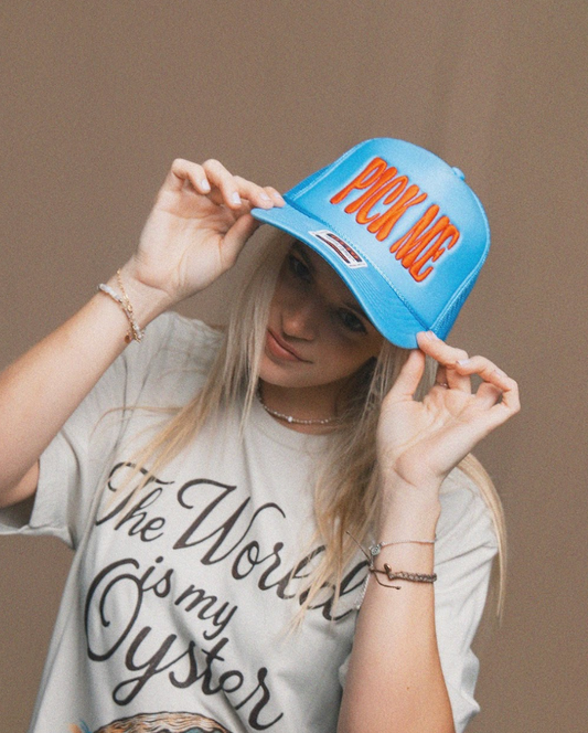 Team Pick Me Embroidered Trucker Hat