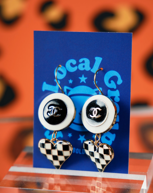 Heart Check Earrings