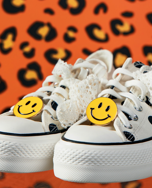Happy Feet - Smiley Face Shoe Clips