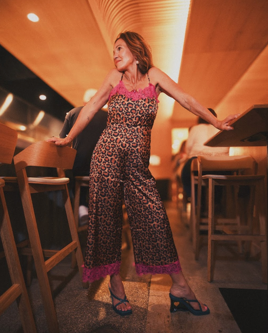 Intimate Affair Jumpsuit in Leopard