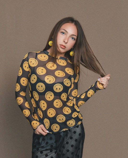 All Smiles Mesh Long Sleeve