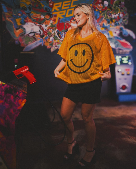 First Down Smiles Mesh Jersey and Slip Dress Set