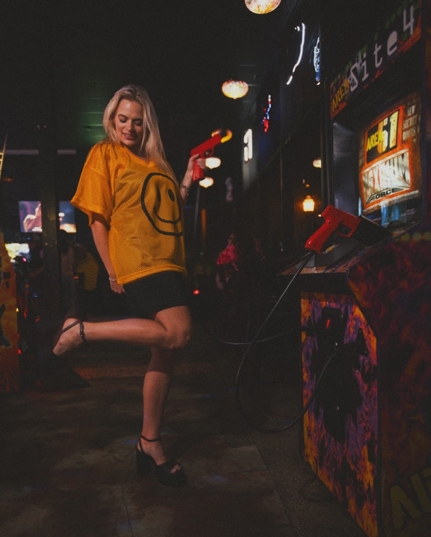 First Down Smiles Mesh Jersey and Slip Dress Set
