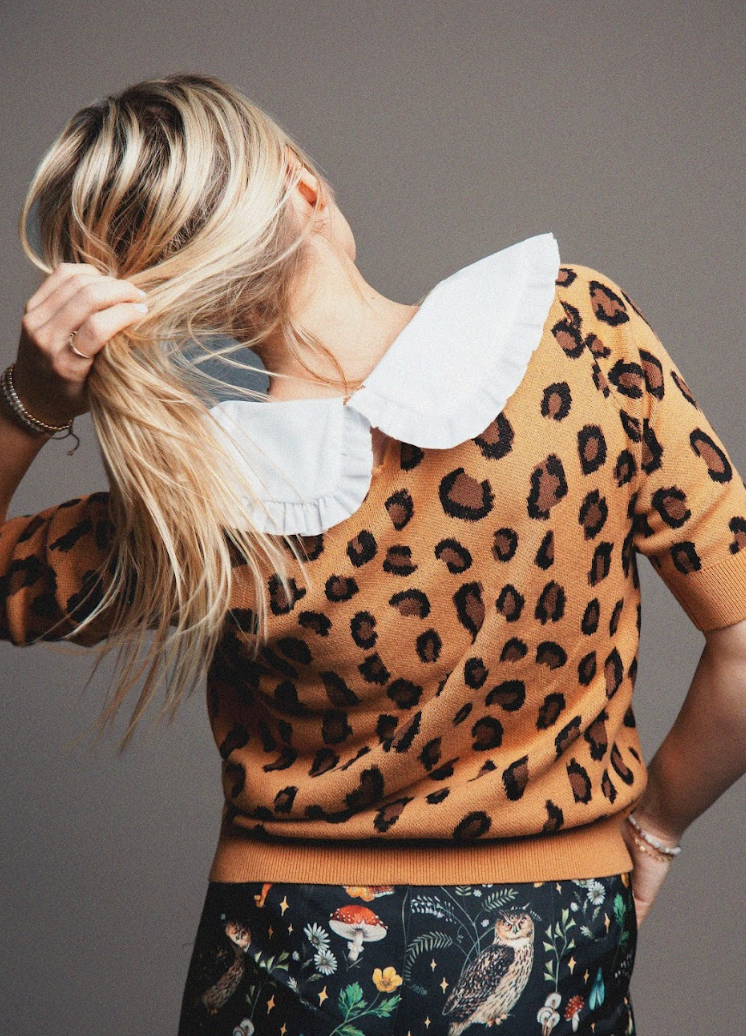 Purrfect Doll Leopard Sweater