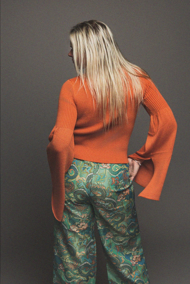 Orange You Glad Bell Sleeve Sweater