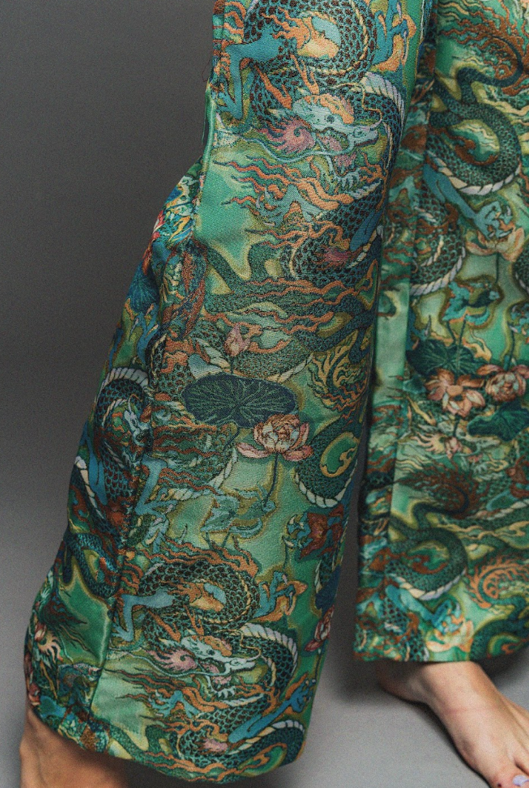 Mother of Dragons Jacquard Wide Leg Trousers