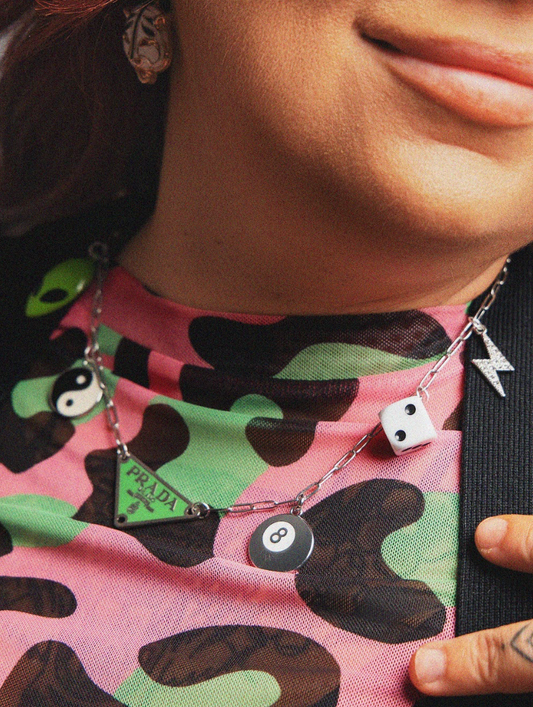 Cosmic Chaos Couture Necklace in Silver