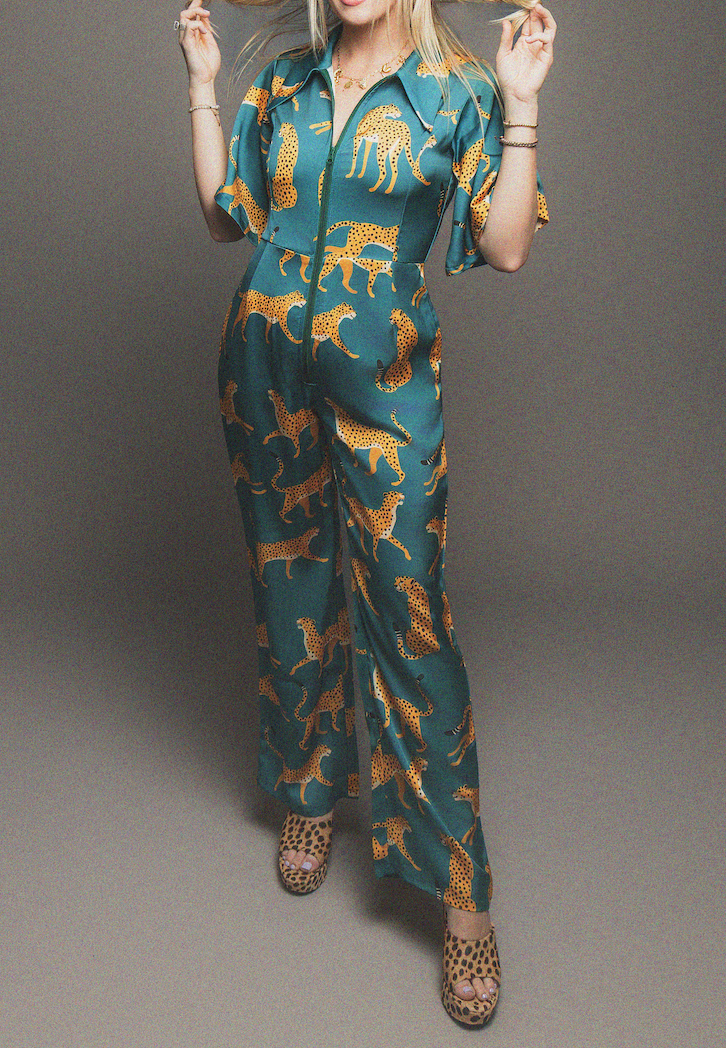 So Savage Satin Jumpsuit