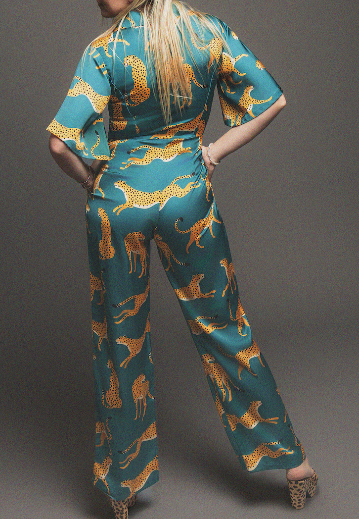 So Savage Satin Jumpsuit