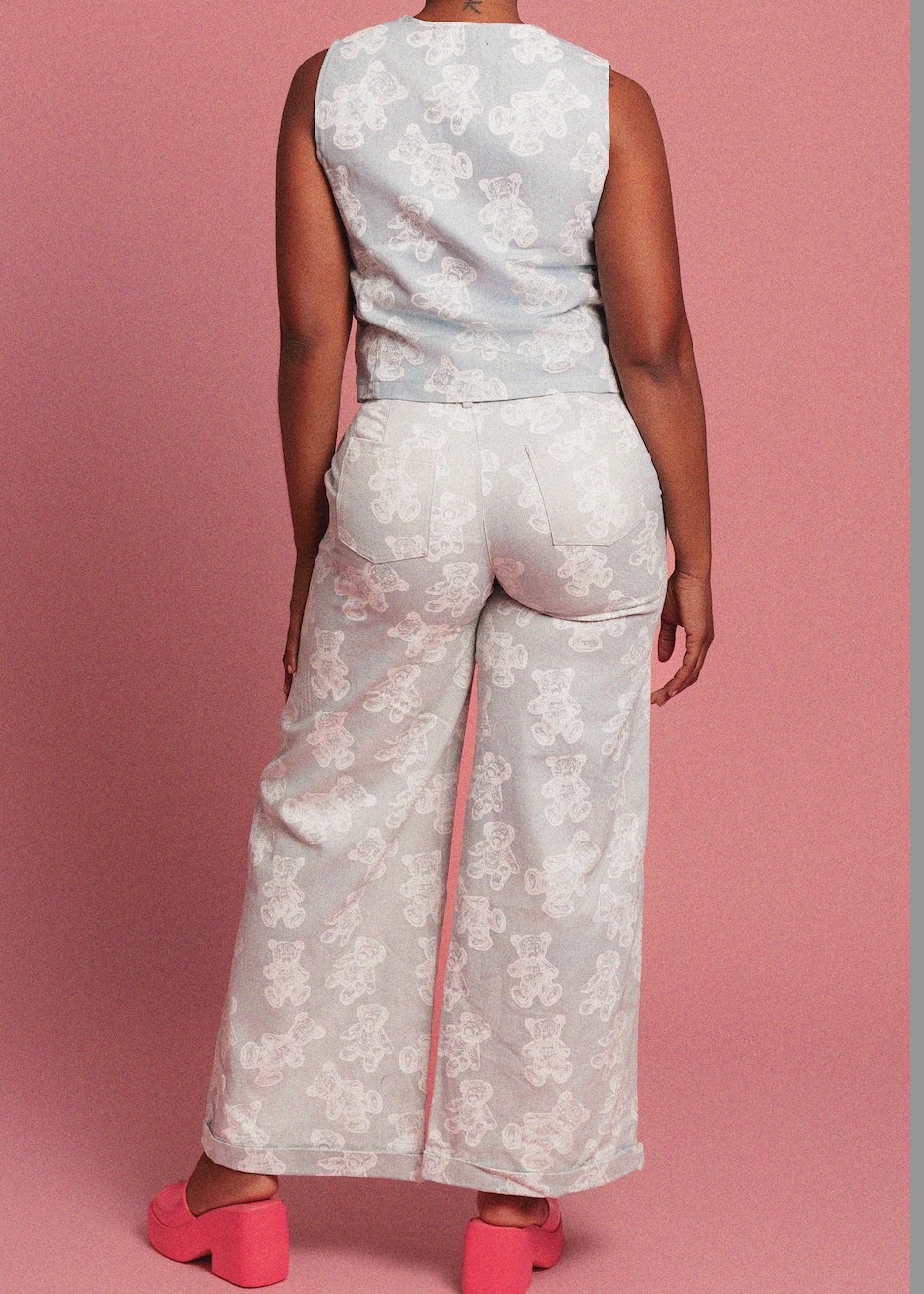 Cuddle Club Wide Leg Lightweight Denim Trouser