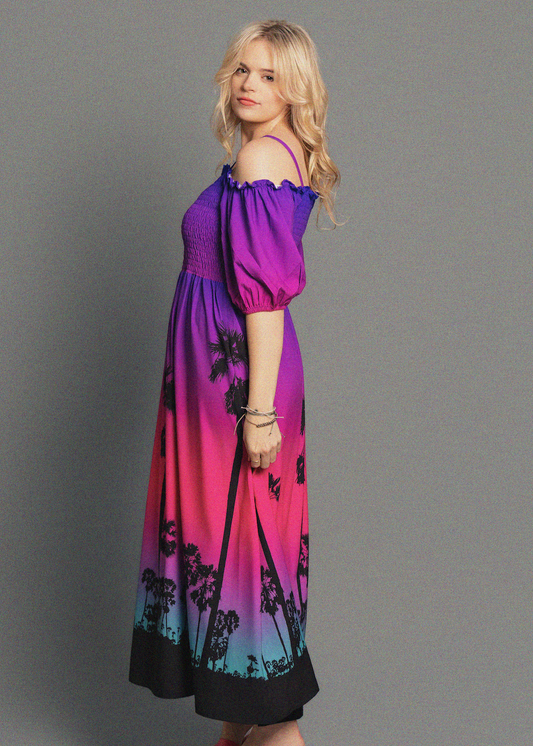 LA Sunset Smocked Dress