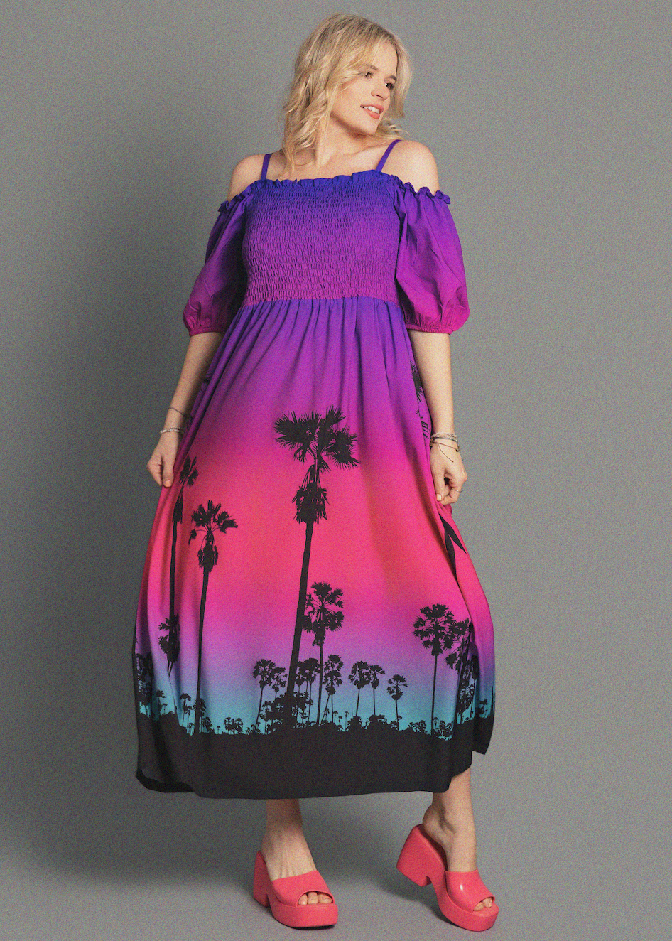LA Sunset Smocked Dress