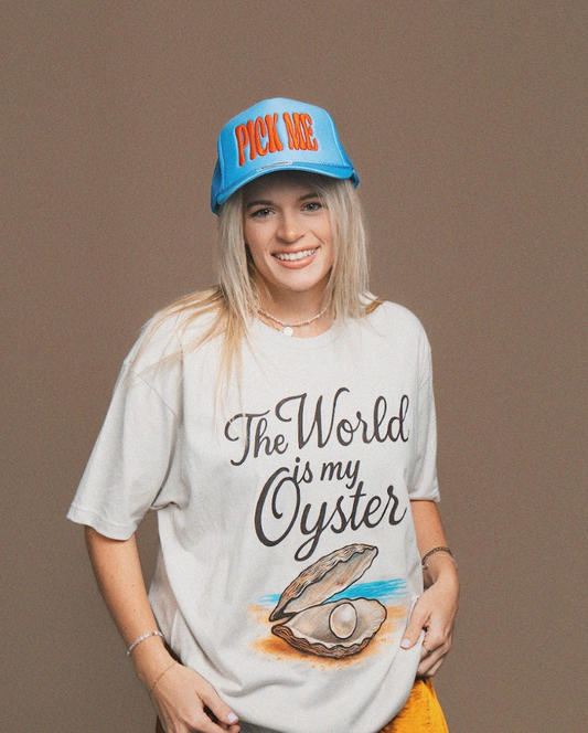 The World is my Oyster Oversized Graphic Tee