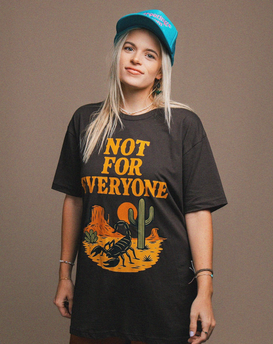 Not For Everyone Oversized Graphic Tee