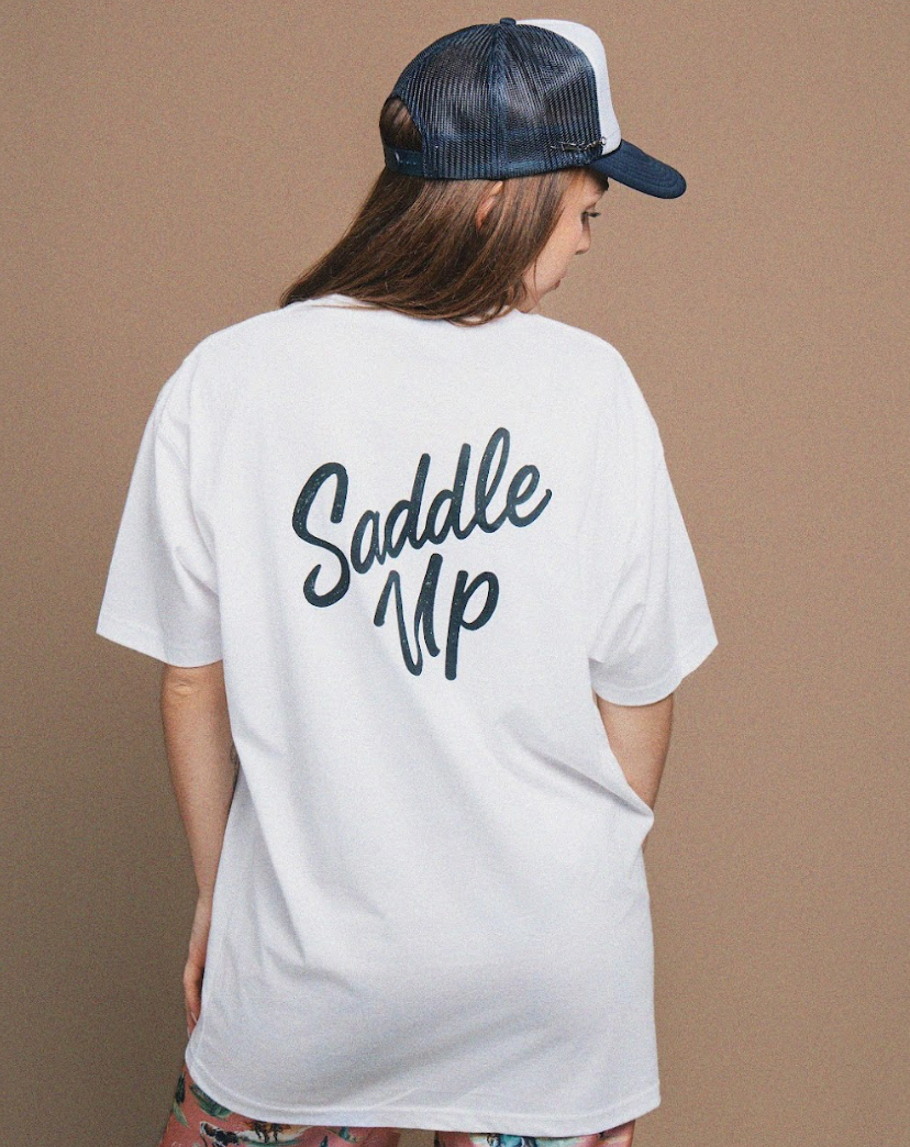 Saddle Up Kitty Oversized Graphic Tee