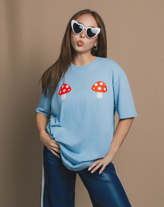 Two Mush Fun Oversized Graphic Tee