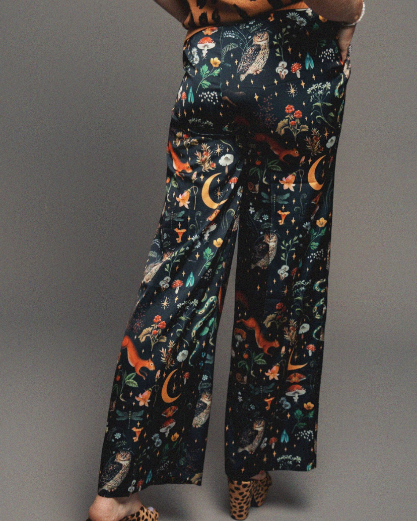 Magical Forest Friends Satin Trouser