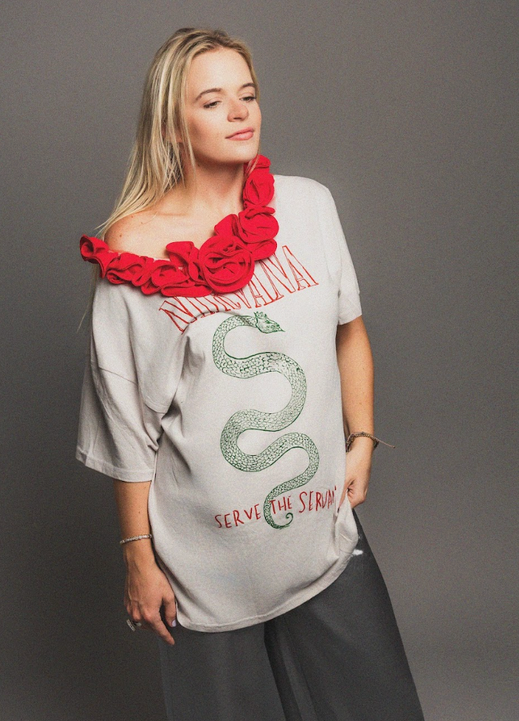 Serpent and the Rose - Nirvana Oversized Band Tee