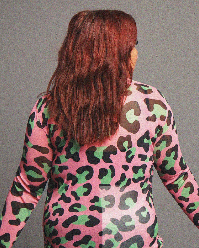 Pink Pounce Mesh Long Sleeve
