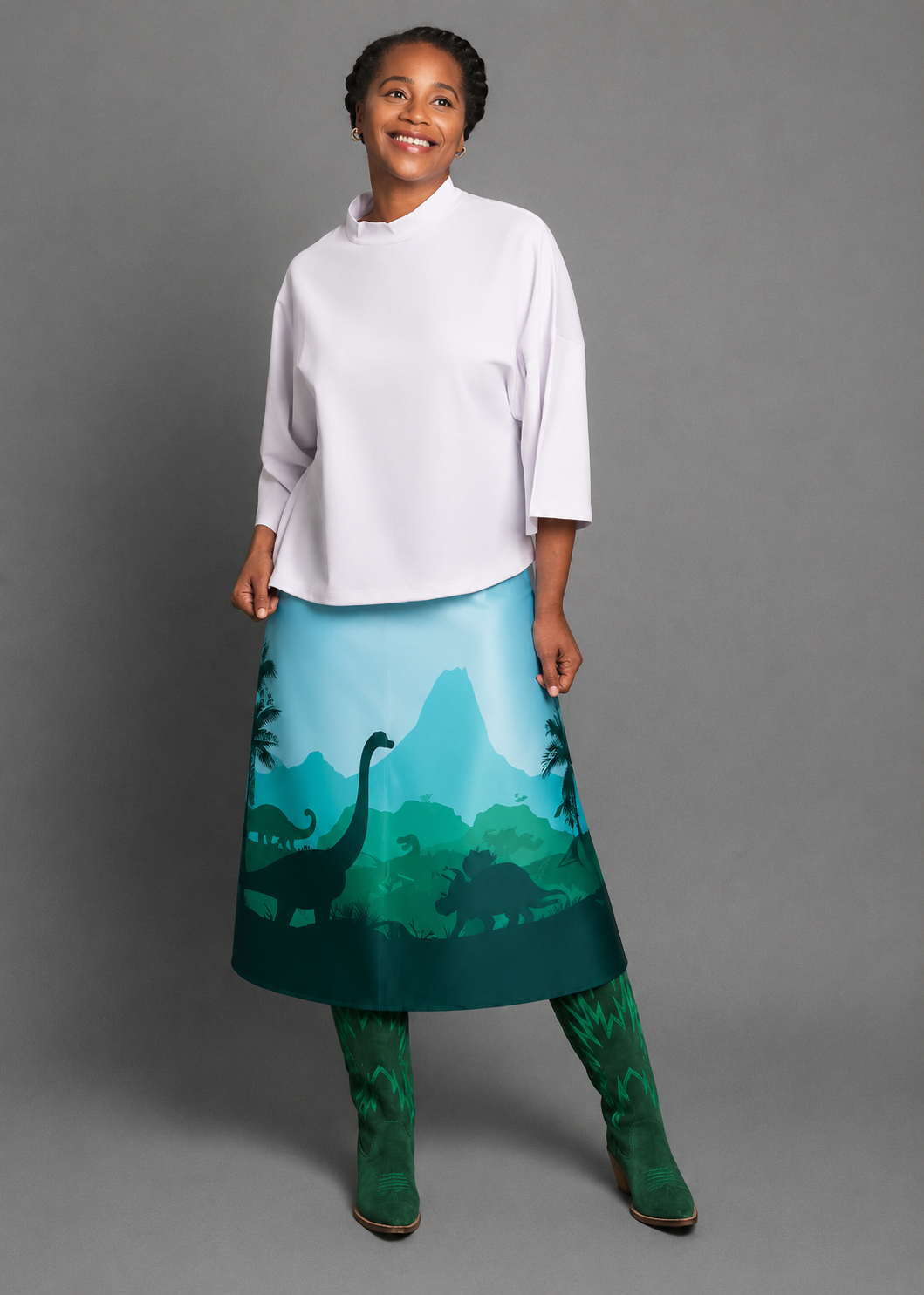 Land Before Time Dinosaur Landscape Skirt